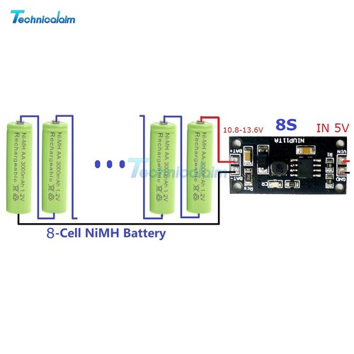 1-8S 1.2V-9.6V NiMH NiCd Battery Dedicated Charger Charging Module Board - Bild 16 von 16