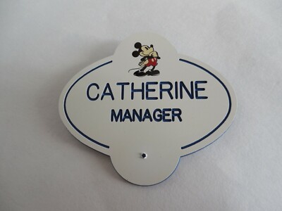 Rare The Disney Store Manager Cast Member Name Tag Badge 