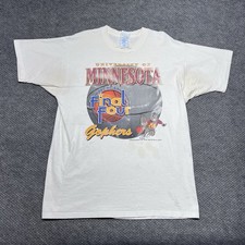 Vintage 1996 University Of Minnesota Gophers Basketball T-Shirt XL RARE MENS