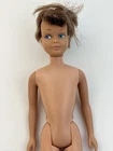 Vintage Skipper Barbie Doll Mattel 1963 Brown Hair Blue Eyes 9 In Nude TLC
