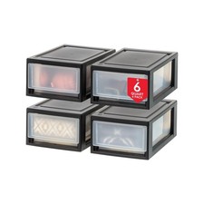 Iris Usa 47 Qt. Plastic Drawer Storage Organizer Stacking Drawers 2-Pack