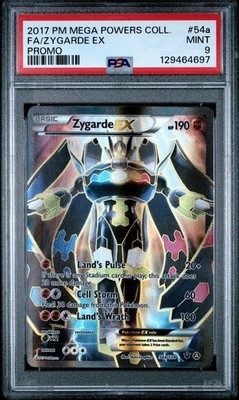 POKEMON MEGA POWERS COLLECTION ZYGARDE EX #54A FULL ART PSA 9 MINT