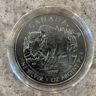 2013 Canada 1 oz Silver Wood Bison Wildlife Series .9999 Fine Canadian $5 Dollar