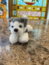 Aurora 10" Husky Dog Plush 2022 Posable Legs Blue Eyes Stuffed Animal Toy