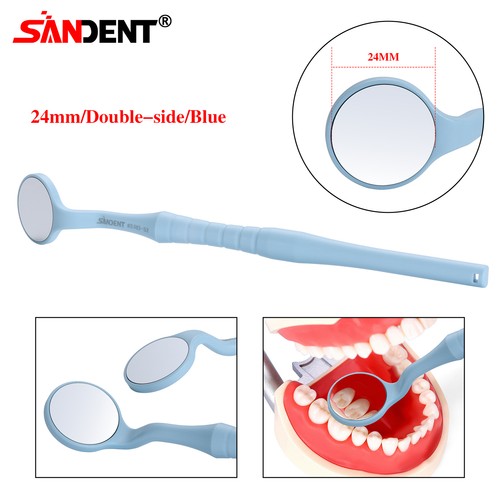 Specchio Micro Bocca Dentale Sterilizzabile Riflettore Odontoscopio Doppio Lato 24mm - Foto 19 di 27