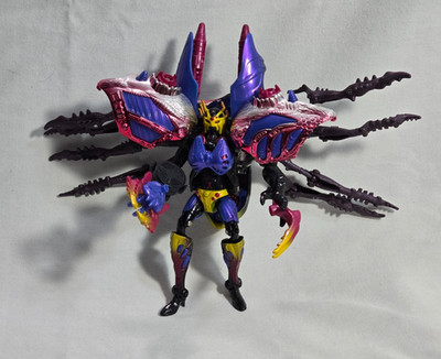Transformers 1999 Beast Wars Mega Class Transmetals 2 BLACKARACHNIA - Complete!!