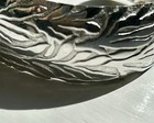 Vintage LANVIN Signed Silver Cuff Bracelet Floral Leaves Germany Designer Jeanne — photo 6