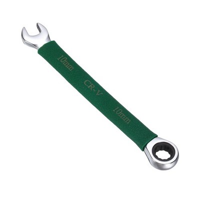 für Ratcheting Combination Wrench 10mm Stubby Wrench Metric Spanner Tool Green