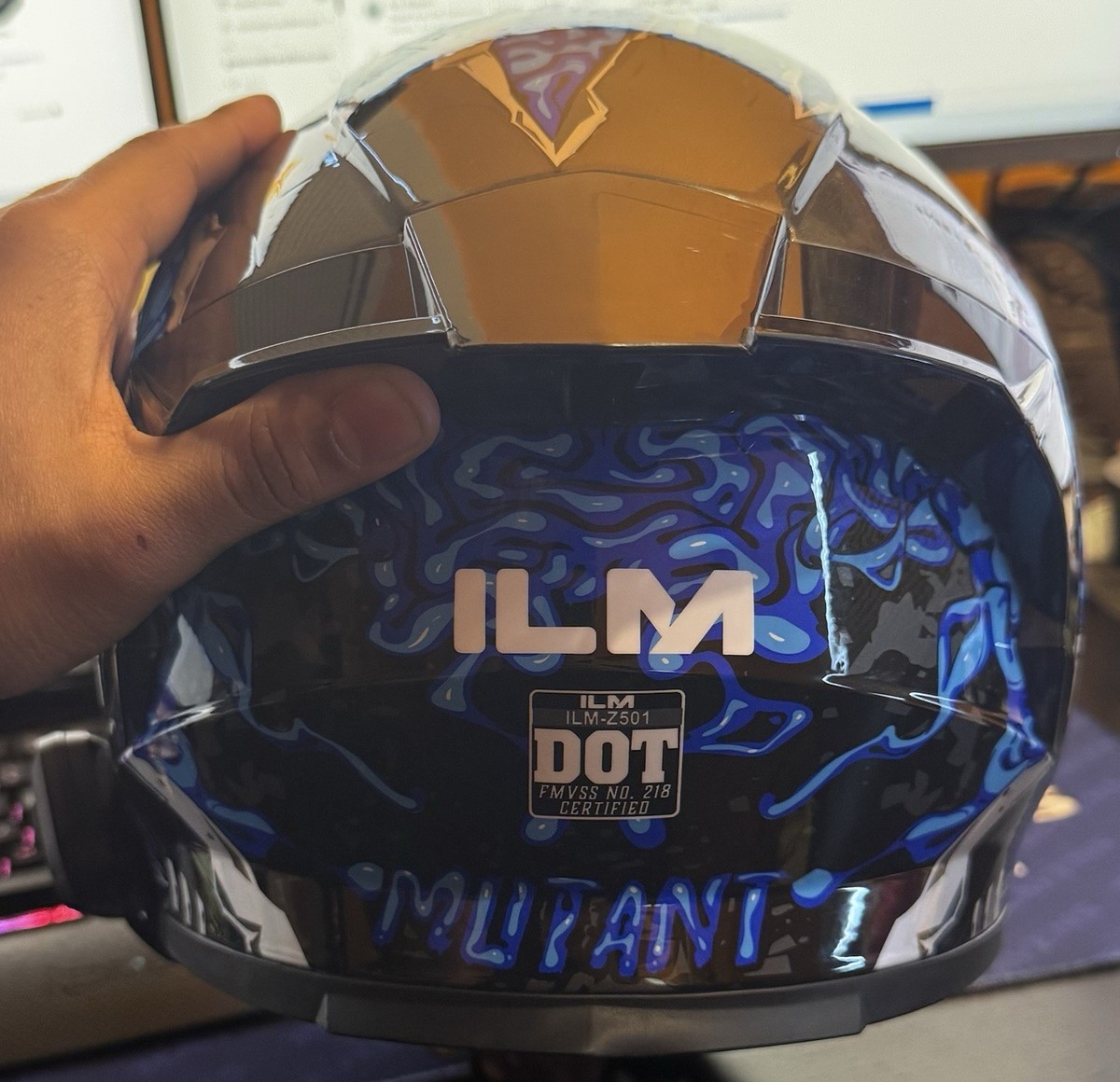 ILM Motorcycle Helmet Full Face Men Size Medium | eBay