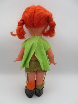 Vintage Pippi Longstocking Red Hair Doll Italy Z.Z. Original Rare