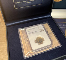 *RARE* 1911 Proof Gold Sovereign George V - NGC PF61 + Gift-boxed + FREE Silver!