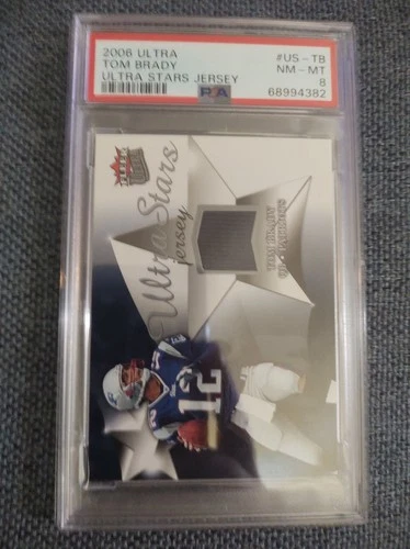 2006 ultra tom brady ultra stars jersey psa 8