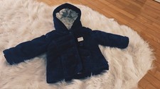 "KANZ" Baby  Winterjacke Teddy/Plüschjacke blau  Gr.74 Guter Zustand