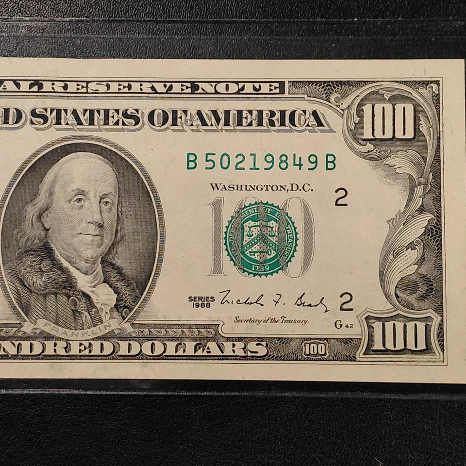 1988 One Hundred Dollar ($100) Federal Reserve Note - New York, NY (Nice) - Image 2 of 4