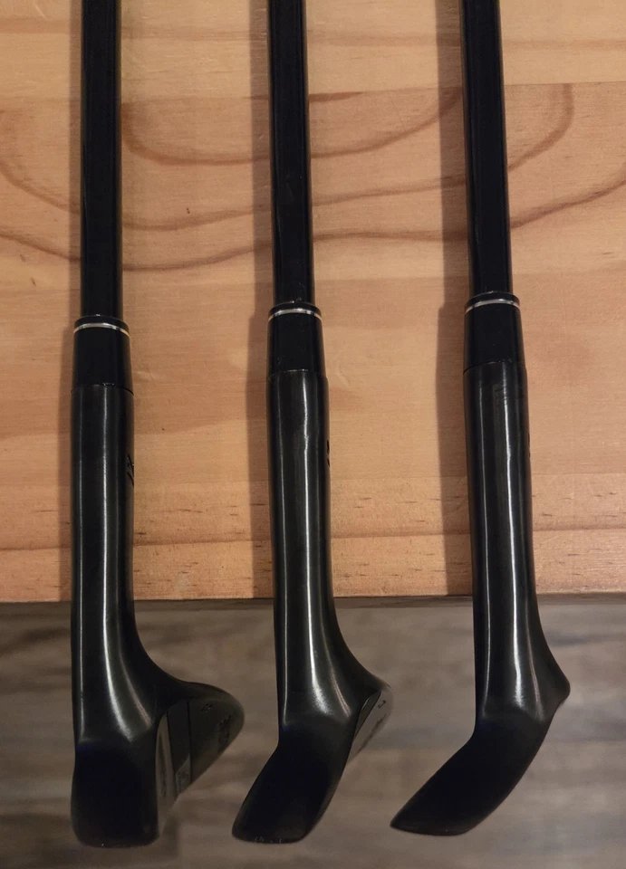 Golf Wedge Set 52, 56, 60 Degree Black Milled Face Wedges - Image 4 of 4