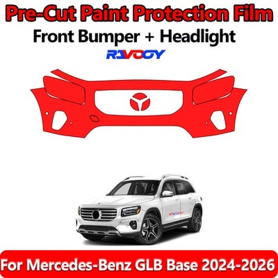 8.5Mil PreCut Front Bumper PPF Kit Film For Mercedes-Benz GLB Base 2024-2026