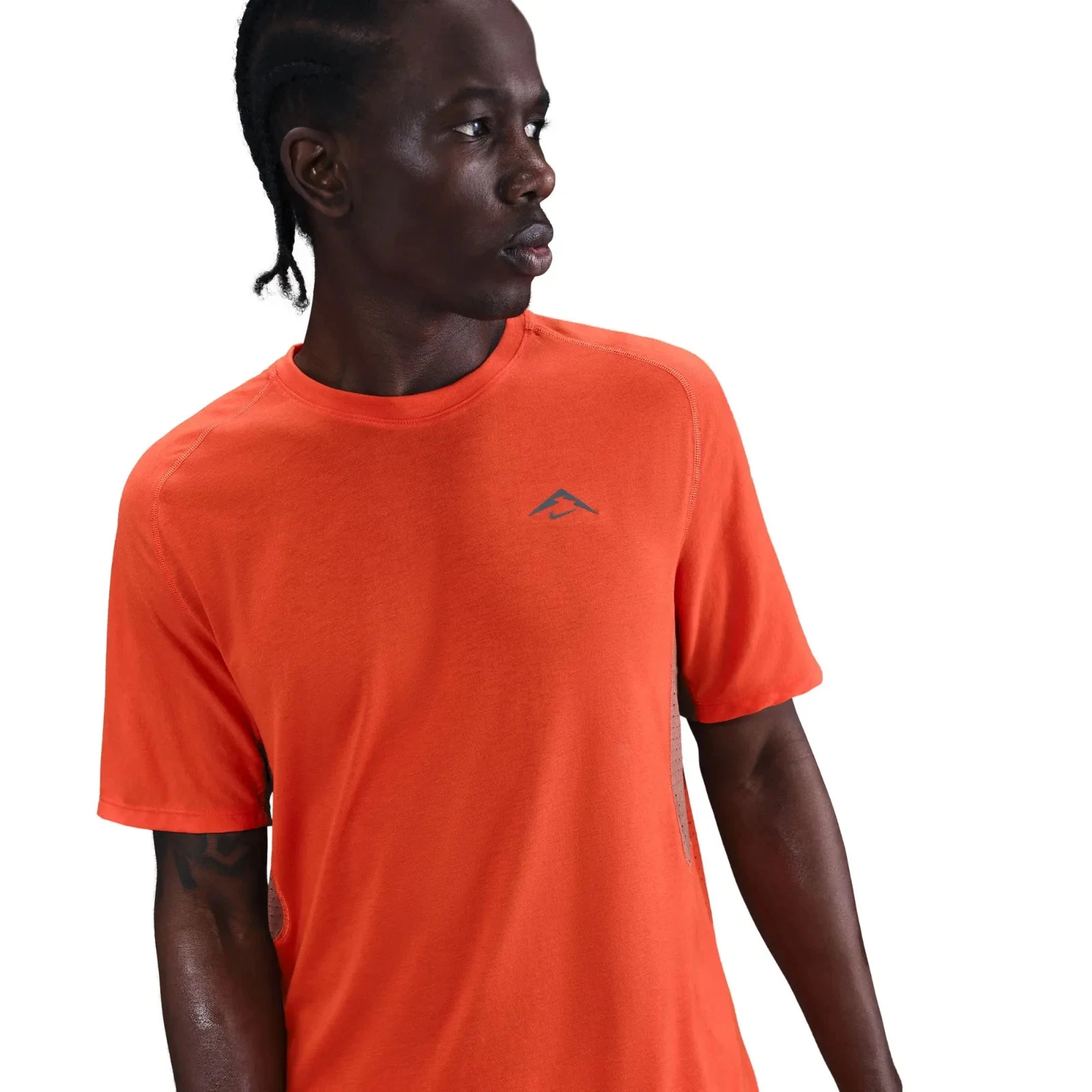 NWT Nike Dri-Fit Trail Solar Chase Running Shirt Orange Men’s SZ M HJ3580-633