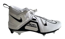 Nike Alpha Menace Pro 3 Mid White Football Cleats Men’s 12.5 Detachable DH329310