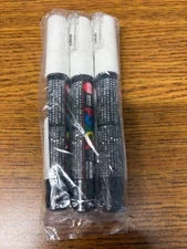 Uni Posca Paint Marker PC-1M White, 3 pens per Pack Japan Original Version