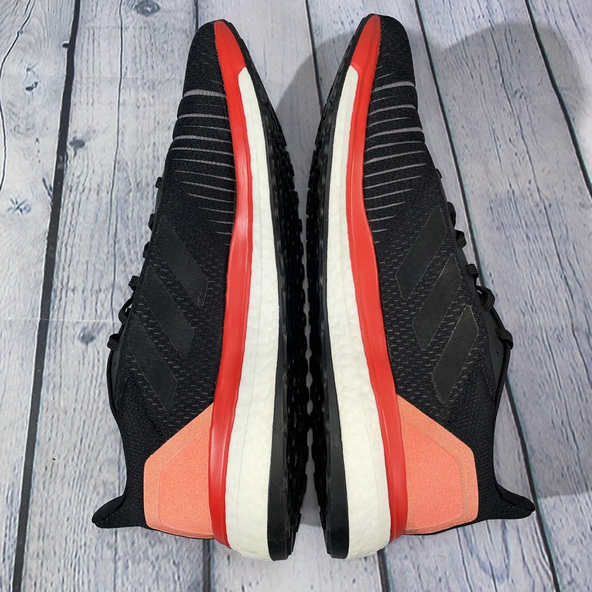 Adidas Solar Boost Red Black Running Shoes AC8134 Men\'s Sz 13‎ Adidas Solar Drive Boost Running Shoes Black Red AC8134  main image 2