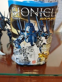 Lego Bionicle Stars Piraka #7137 Includes Booklet And Canister & Golden Bionicle