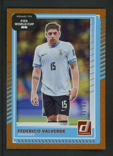 2025-26 FEDERICO VALVERDE 49/99 PANINI DONRUSS ROAD TO FIFA WORLD CUP 26