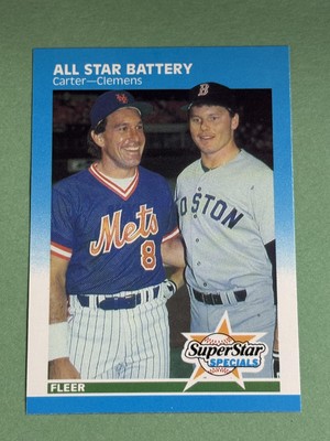 All-Star Battery (Gary Carter / Roger Clemens) 1987 Fleer #634 V640