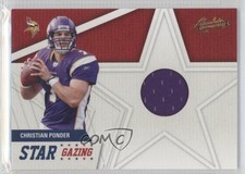 2011 Panini Absolute Memorabilia Star Gazing Materials Christian Ponder #30 3i0