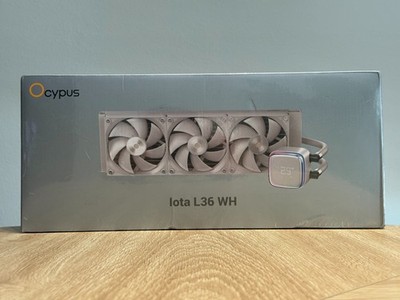 Iota L36 AIO CPU Cooler Liquid 360mm w/ Temp Digital Display, WHITE.. SEALED NEW