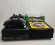 Microsoft Xbox One Two Controllers Kinect Sensor Five Games No Wi-Fi