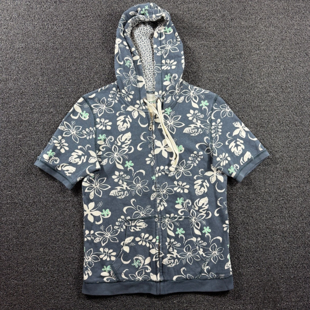 トップス Short Sleeve Hoody - Floral Printed Short Sleeve Floral Hoodies & Sweatshirts for Women for sale | eBay