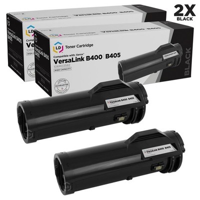 LD Compatible Xerox 106R03582 High Yield Black Toner 2PK for VersaLink B400/B405