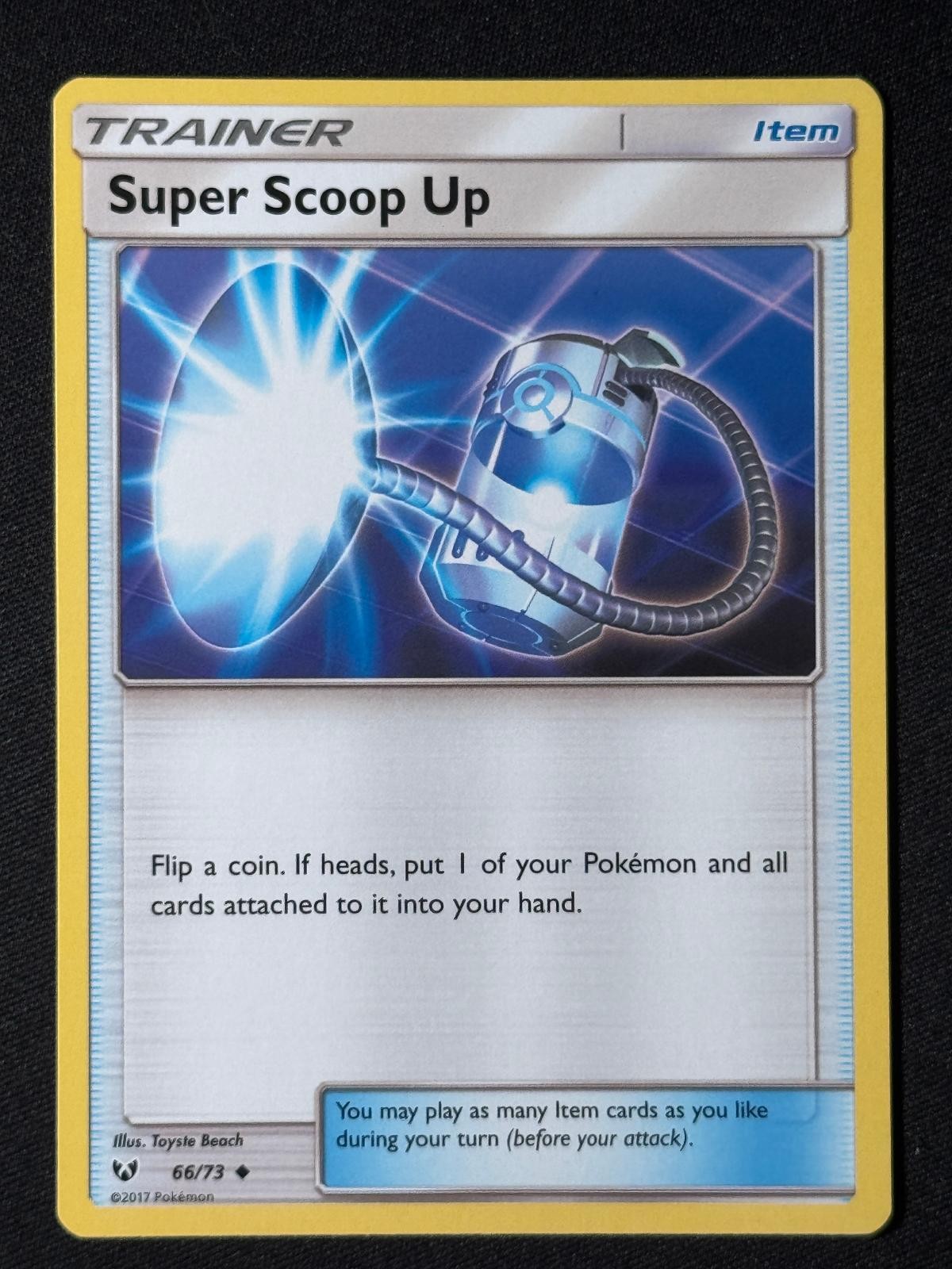 Super Scoop Up 66/73 Uncommon Shining Legends Pokemon NM/M