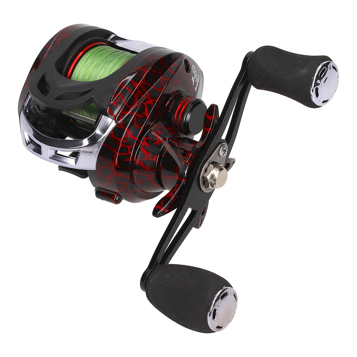 EFT Cast CO 3000LH Braid linkshand Baitcastrolle mit geflochtener Schnur 14890₽
