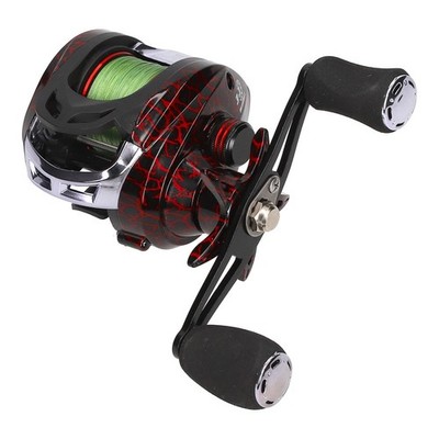 EFT Cast CO 3000LH Braid linkshand Baitcastrolle mit geflochtener Schnur