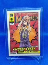 Gold Foil Panini Donruss Net Marvels Press Proof Black Text Stephen Curry 21-22