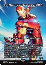 ~ Iron Man, Titan of Innovation (Borderless) ~ NM ~ Marvel Eternal-Legal ~ MTG ~