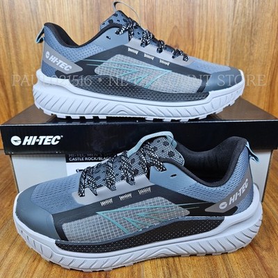 HI-TEC Men's Breathable Trail Sneakers Lightweight Shoes ~ Gray ~ Various Sizes