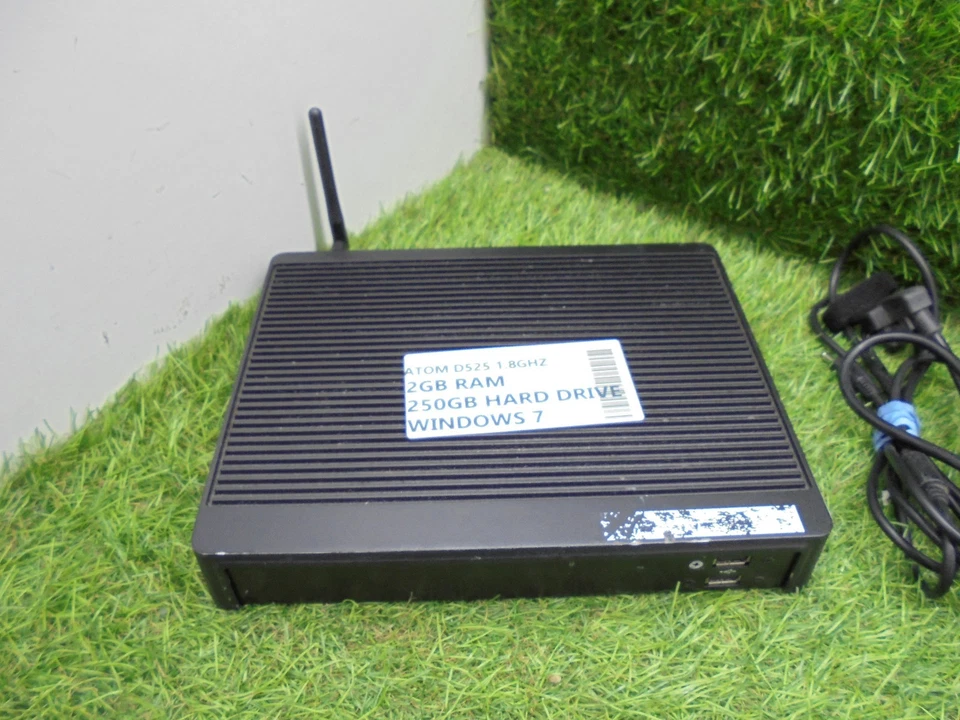 NDiS125 USFF ATOM D525 2GB 250GB HDD WINDOWS 7 VINTAGE MINI PC + PSU READY # - Image 2 of 4