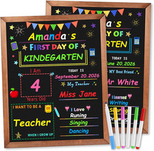 First Day of School Sign Board, 12  10 Inches Back to School Sign