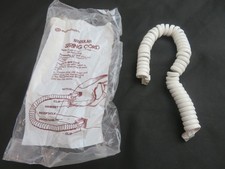 H4DU-58 White Modular Telephone Handset Spring Cord Short Western Electric NOS