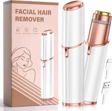 Facial Hair Removal for Women: Painless Rechargeable Face Shaver Electric Hair R