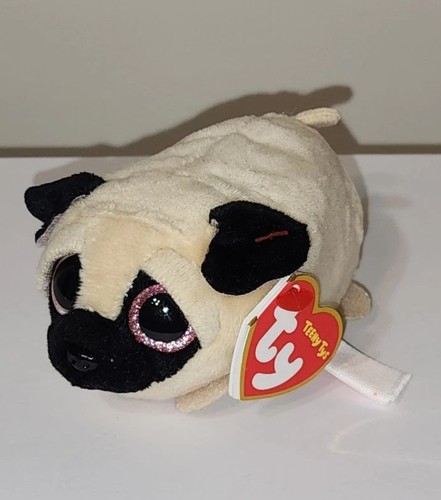Ty Beanie Boos Teeny Tys 4" CANDY the Pug Dog Stackable NEW MWMTs Stuffed Toy - Picture 4 of 13