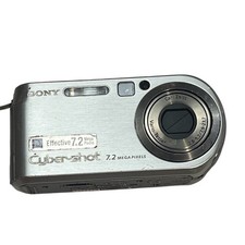 Sony Cyber-shot DSC-P200 7.2MP Digital Camera Silver w/ Battery - Untested