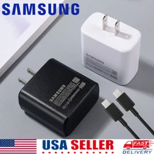 Original Samsung 45W Super Fast Charger Adapter USB-C Cable Galaxy S25 S24 Ultra
