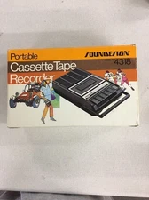 Original Box for a Soundesign portable cassette tape recorder retro model 4318
