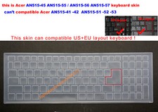 Keyboard Protector Skin for Acer Nitro N20C2 AN515-45 AN515-55 AN515-56 AN515-57