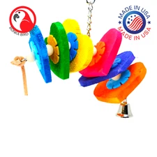 1528 Heart Rack Bird Toy parrot cage toys cages african grey cockatiel conure