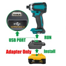 1 Adapter for Makita 18v Cordless Type Tool to for DeWalt 20v MAX Li-lon Battery