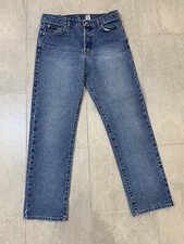 VTG Women's 13 Calvin Klein Low Rider W/ Omega Pocket Denim Blue Jeans 33X32